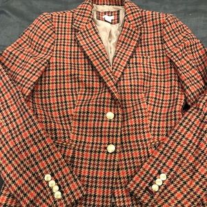 J Crew  plaid wool blazer. Size 6